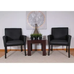 Boss Executive Series Caressoft Box Arm Guest Chair^ Reception & Waiting Room