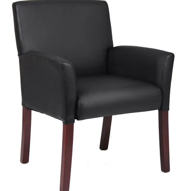 Boss Executive Series Caressoft Box Arm Guest Chair^ Reception & Waiting Room