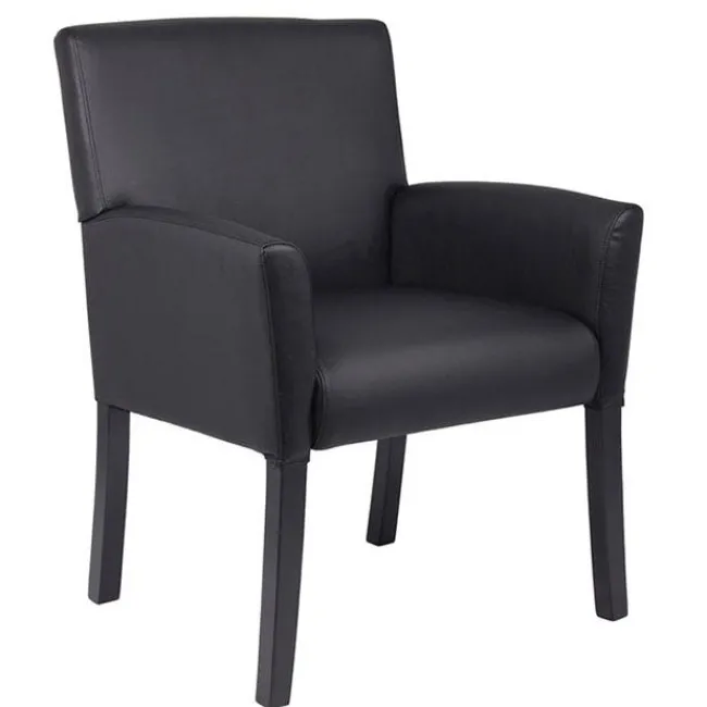 Boss Executive Series Caressoft Box Arm Guest Chair^ Reception & Waiting Room
