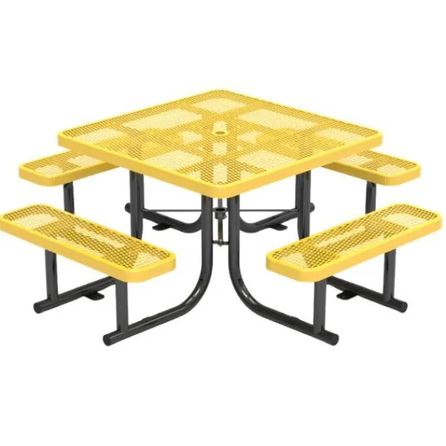 Virco Expanded Metal Outdoor Picnic Table^ Picnic Tables|Outdoor Picnic
