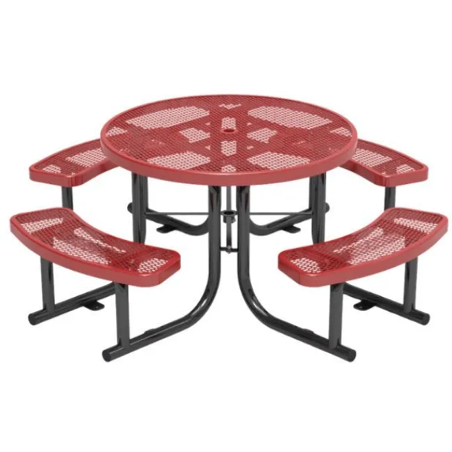 Virco Expanded Metal Outdoor Picnic Table^ Picnic Tables|Outdoor Picnic