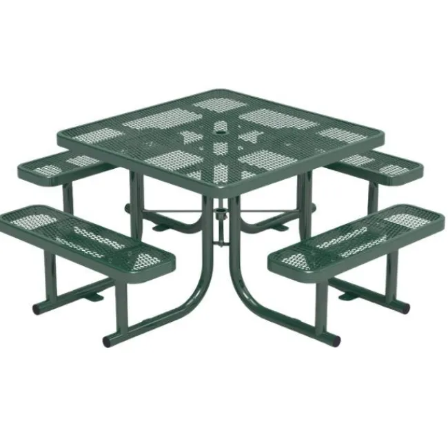 Virco Expanded Metal Outdoor Picnic Table^ Picnic Tables|Outdoor Picnic