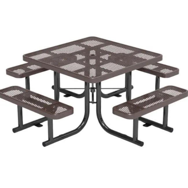 Virco Expanded Metal Outdoor Picnic Table^ Picnic Tables|Outdoor Picnic