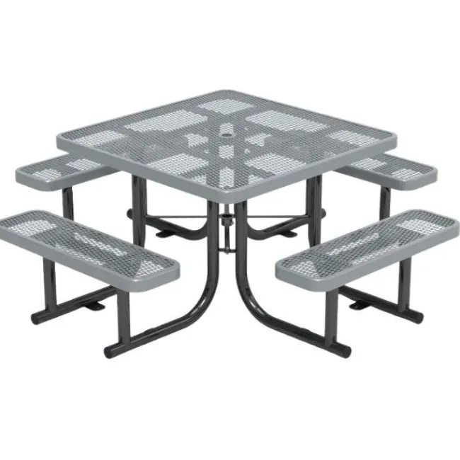 Virco Expanded Metal Outdoor Picnic Table^ Picnic Tables|Outdoor Picnic
