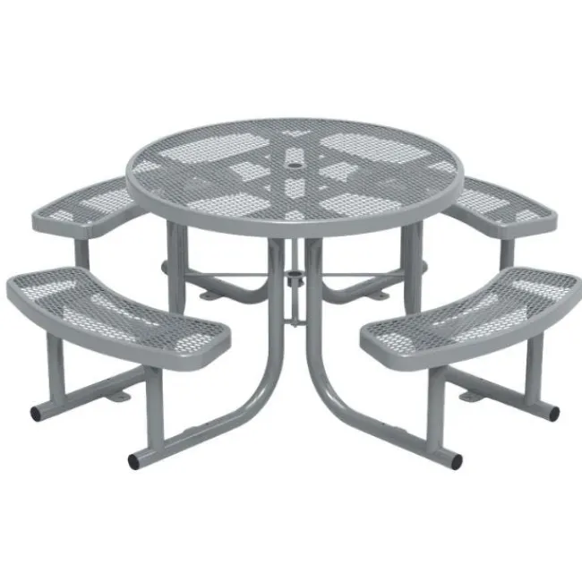 Virco Expanded Metal Outdoor Picnic Table^ Picnic Tables|Outdoor Picnic