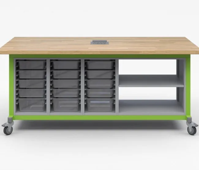 Haskell Explorer Maker Tables with Storage^ Makerspace & Shop