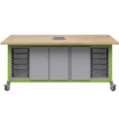 Haskell Explorer Multi-Storage Cabinet Maker Tables by^ Makerspace & Shop|Art Tables