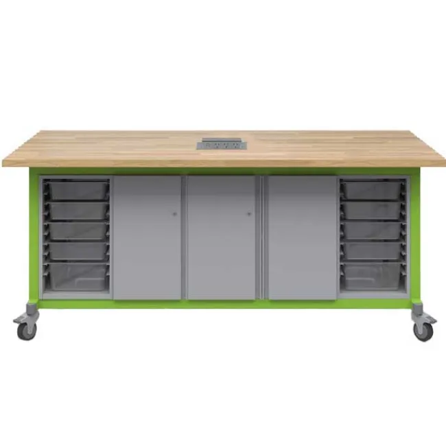 Haskell Explorer Multi-Storage Cabinet Maker Tables by^ Makerspace & Shop|Art Tables
