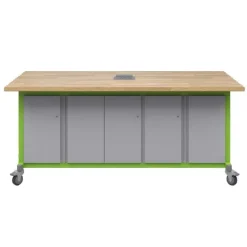 Haskell Explorer Triple Cabinet Storage Maker Tables by^ Makerspace & Shop|Art Tables