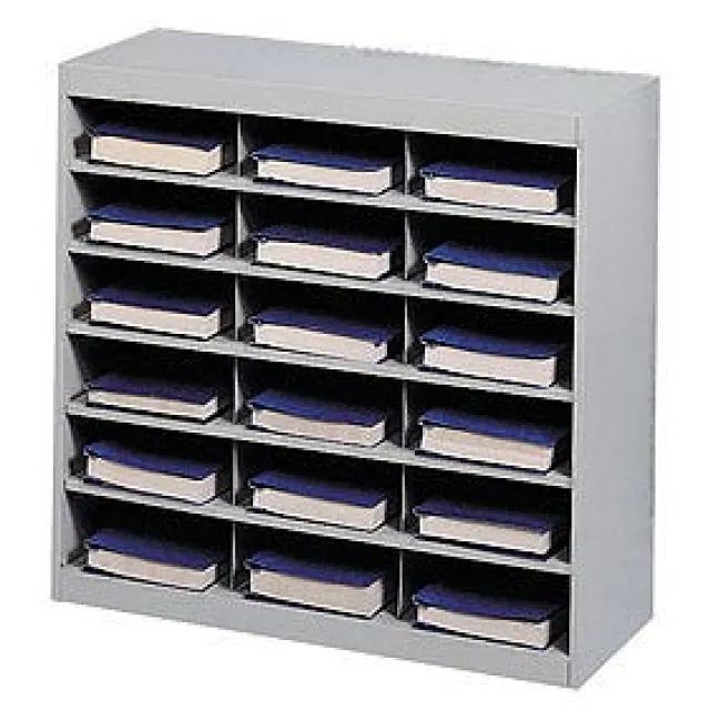 Safco Products E-Z Stor Steel Project Organizer- 18 Openings^ Mailroom & Sorters