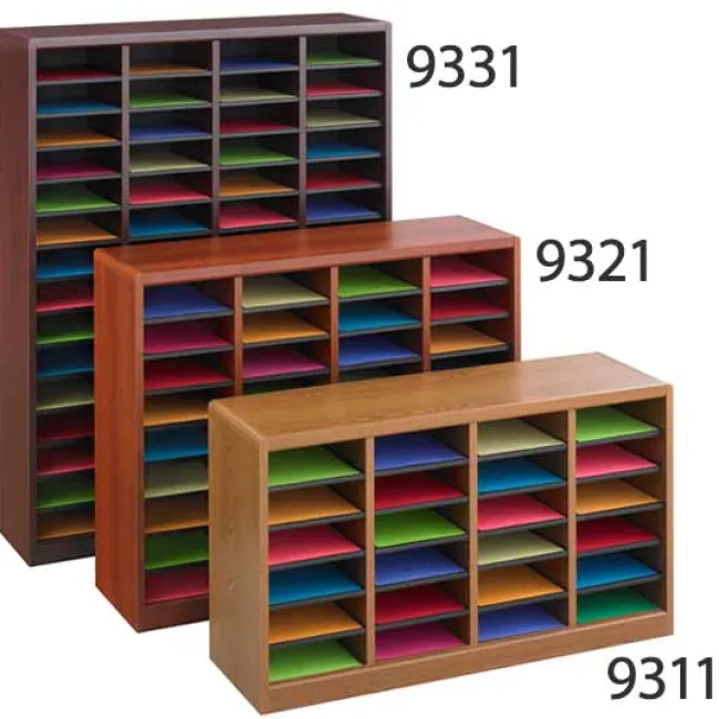 Safco Products E-Z Stor Wood Literature Organizer by SAFCO^ Tote & Bin Storage|Mailroom & Sorters