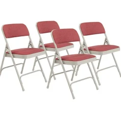 National Public Seating Fabric Folding Chairs Model 2200 (4 Pack)^ Folding Chairs