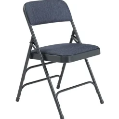 National Public Seating Fabric Padded Folding Chairs Triple Braced 2300 (4 Pack)^ Folding Chairs