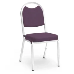 Virco Fabric Padded Stack Chair with Round Back and Crown Seat^ Restaurant & Cafe|Cafe Chairs