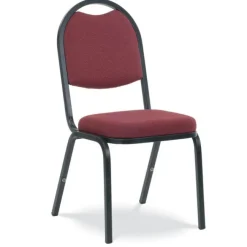 Virco Fabric Padded Stack Chair with Round Back and Crown Seat^ Restaurant & Cafe|Cafe Chairs