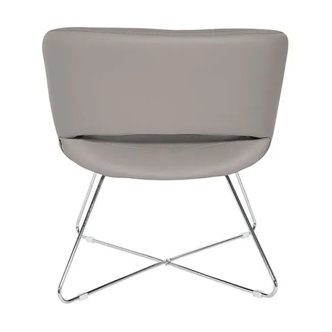 Office Star Faux Leather Lounge Chair^ Reception & Waiting Room