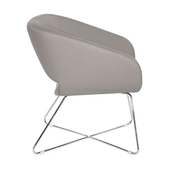 Office Star Faux Leather Lounge Chair^ Reception & Waiting Room