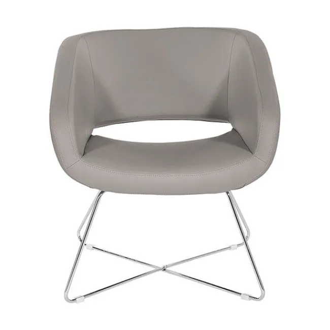 Office Star Faux Leather Lounge Chair^ Reception & Waiting Room
