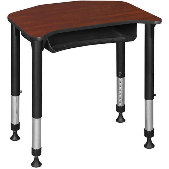Regency Office Products Ferris Height Adjustable Student Desk with Book Box (26" x 24")^ Collaborative Desks