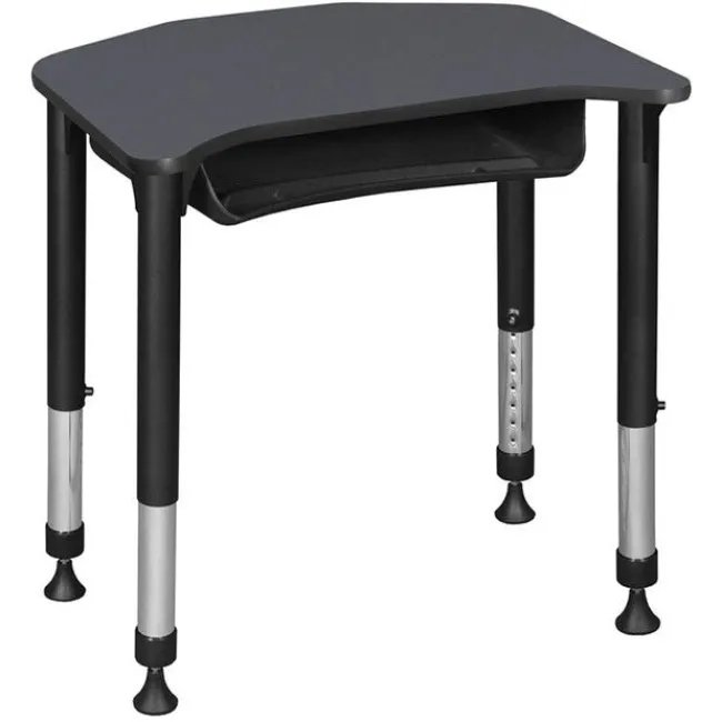Regency Office Products Ferris Height Adjustable Student Desk with Book Box (26" x 24")^ Collaborative Desks