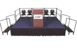 AmTab Fixed Height Stage Sets w/ Carpet Surface^ Stage Sets
