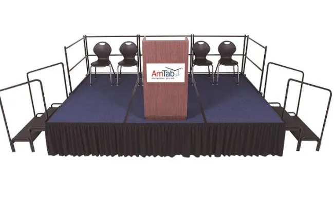 AmTab Fixed Height Stage Sets w/ Carpet Surface^ Stage Sets