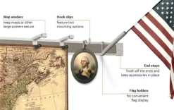 Best-Rite 2'' Flag Holder^ Display Rails