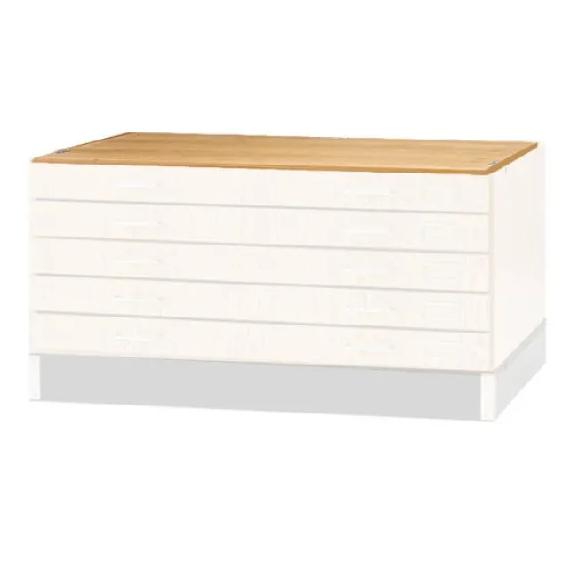 Diversified Spaces Flat File Finished Top Only ( Oak )^ Flat File & Paper Racks