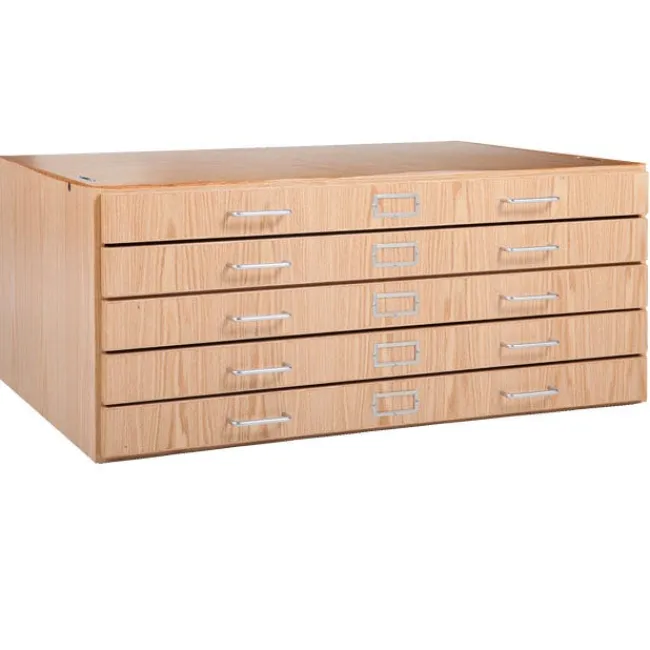Diversified Spaces Flat File Stackable 5 Drawer Cabinets^ Art Supply Cabinets|Flat File & Paper Racks
