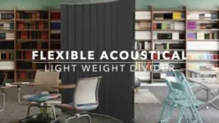 Screenflex Flexible Acoustical Divider - 8'L x 6'6"H^ Acoustic Panels