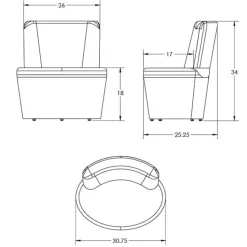 Smith System Flowform Learn Lounge Package, 7 Piece Group Work Pod^ Cafe Table & Chair Sets|Breakroom & Café