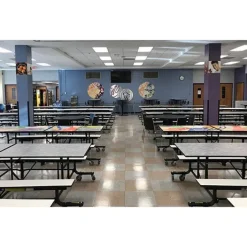 Palmer Hamilton 19F Mobile Bench Cafeteria Tables^ Cafeteria|Cafeteria Tables