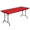 Correll Folding Tables with 3/4" Thick High Intensity Color Top^ Folding