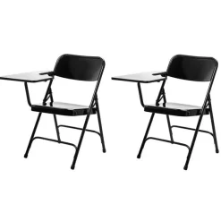 National Public Seating Folding Tablet Arm Chairs (2 Pack)^ Folding Chairs|Tablet Arm