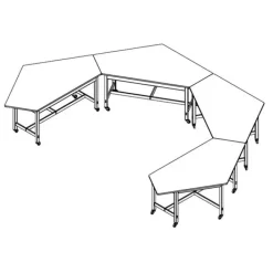 Diversified Spaces Forward Vision Table - Phenolic Resin with Maple Legs (36'' H)^ Science|Science Tables