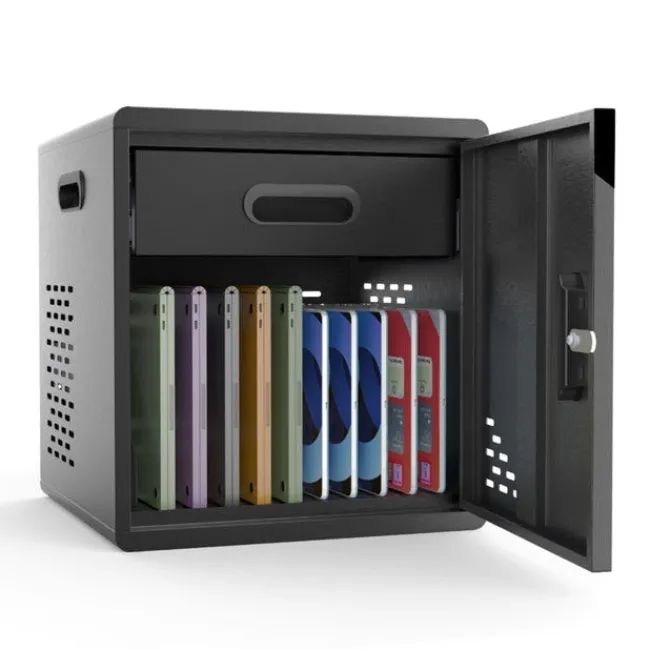 Luxor Four Modular Charging Cabinets & Double Dolly w/ Handle Bundle^ Charging Stations