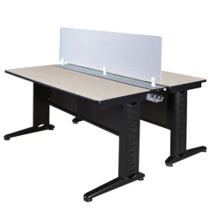 Regency Office Products Fusion Benching System with Privacy Panels^ Computer Lab