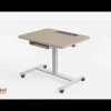 Haskell Fuzion Sit to Stand Adjustable Desk w/ Grommet (22'' x 26'') - Quick Ship^ Stand-Up Student Desks|Instructor Desks