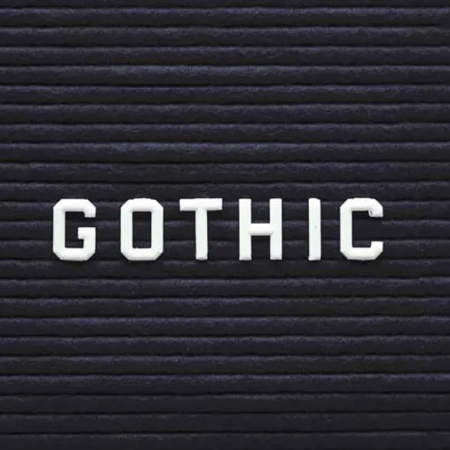 Ghent 3/4'' Gothic Letter Set^ Board Accessories