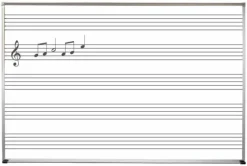 Best-Rite Graphic Dry Erase Boards with Music Lines^ Graphic Boards|Combination Boards