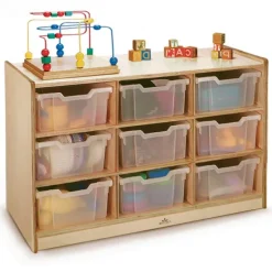 Whitney Brothers Gratnell Clear Tray Storage Cabinets^ Tote & Bin Storage|Cubbies