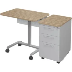 Mooreco Grow & Roll Teacher Desk & Avid File Cabinet Package^ Teacher Desks|Instructor Desks
