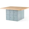 Montisa Hard Maple Top Workbench with Locker Storage^ Makerspace & Shop|Art Tables