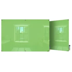Ghent Harmony Magnetic Color Glass Markerboards w/ Square Corners^ Glass Boards