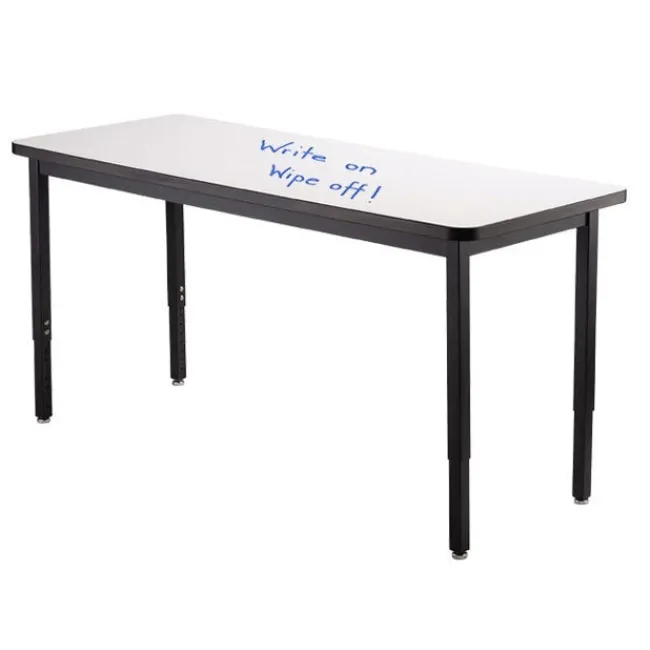 National Public Seating Height Adjustable Dry Erase Utility Tables^ Dry Erase