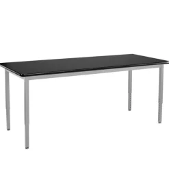 National Public Seating Height Adjustable Utility Table with Laminate Top (24'' x 48'' Rectangle)^ Training & Seminar