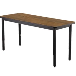 National Public Seating Height Adjustable Utility Table with Laminate Top (24'' x 54'' Rectangle)^ Training & Seminar