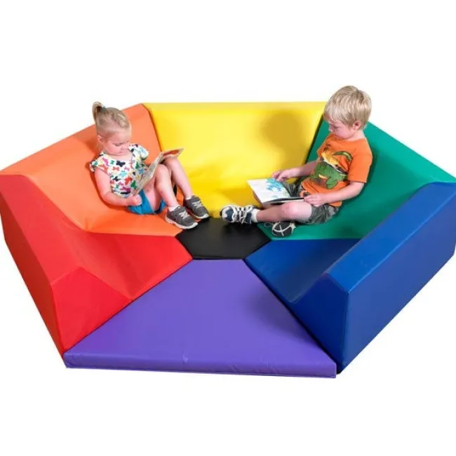 Childrens Factory Hexagon Happening Hollow Soft Activity Space^ Floor Seating