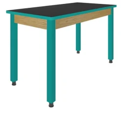 Diversified Spaces 36” H Hybrid Steel Table w/ Chemguard Top & Glides (54” W x 30” D)^ Science|Science Tables