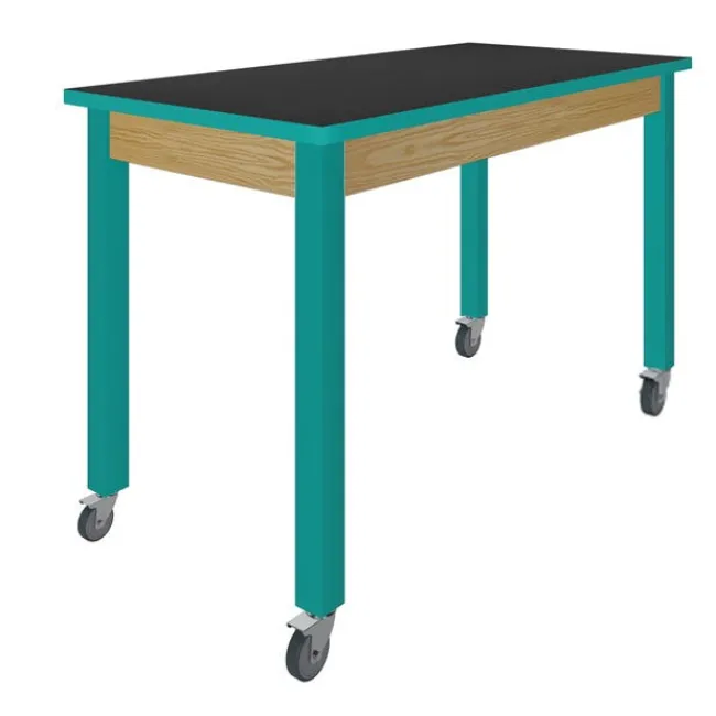 Diversified Spaces 30” H Hybrid Steel Table w/ Chemguard Top & Casters (60” W x 24” D)^ Science|Science Tables
